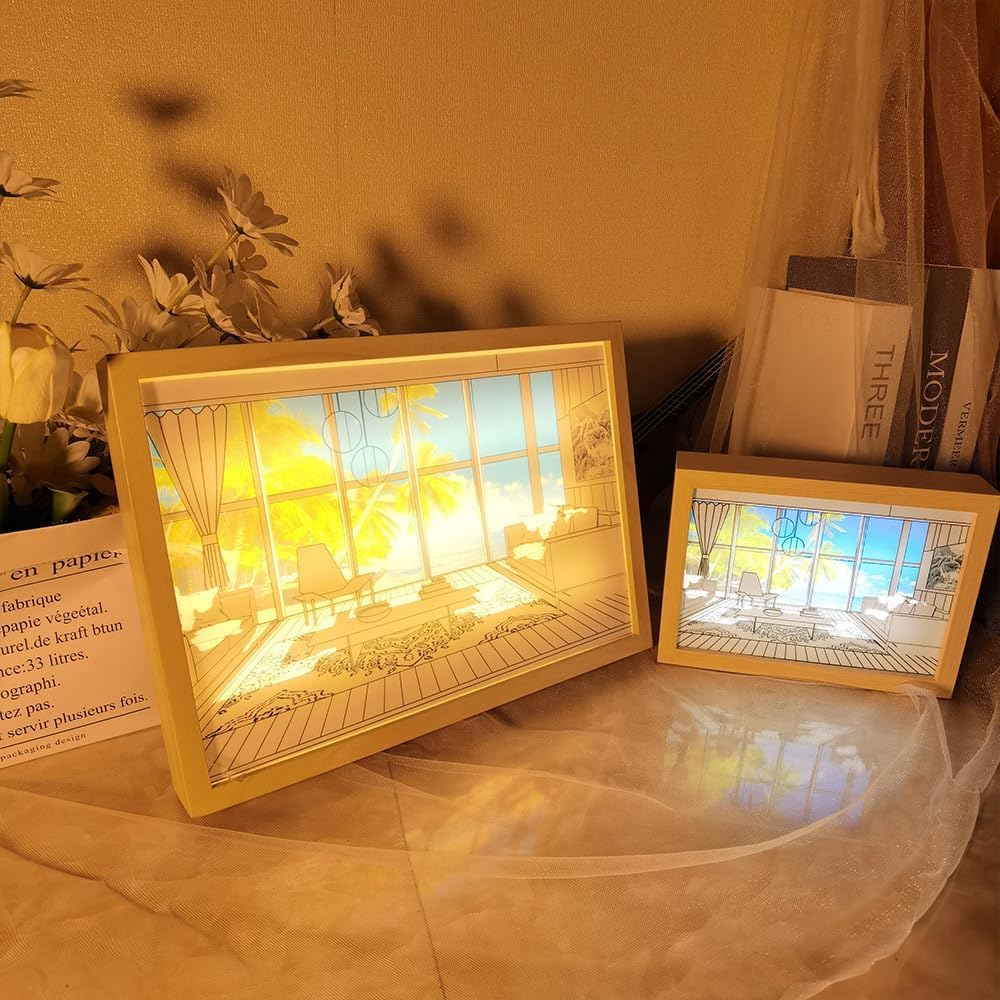 LED Multidesign Sunset Lighting Painting - A Winning Masterpiece of Illuminated Artistry!