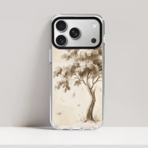 Sepia Grove – Painterly Botanical iPhone Case