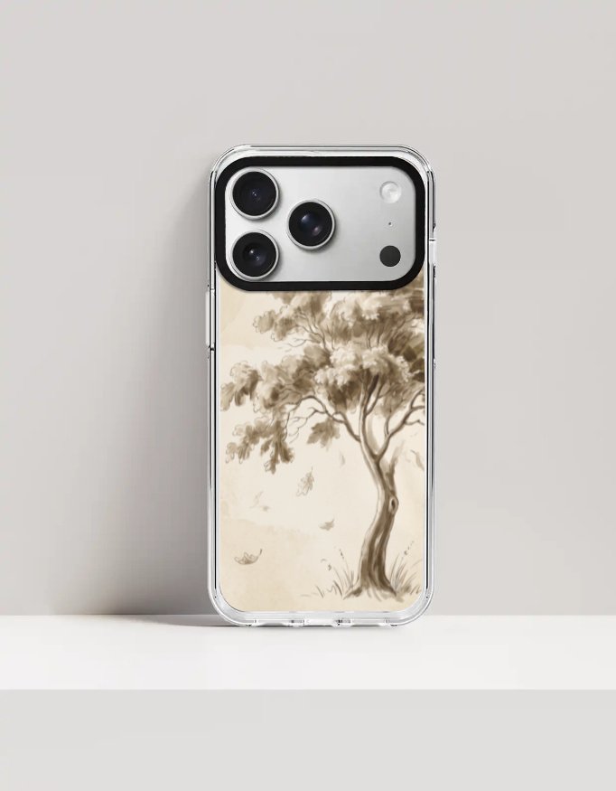 Sepia Grove – Painterly Botanical iPhone Case